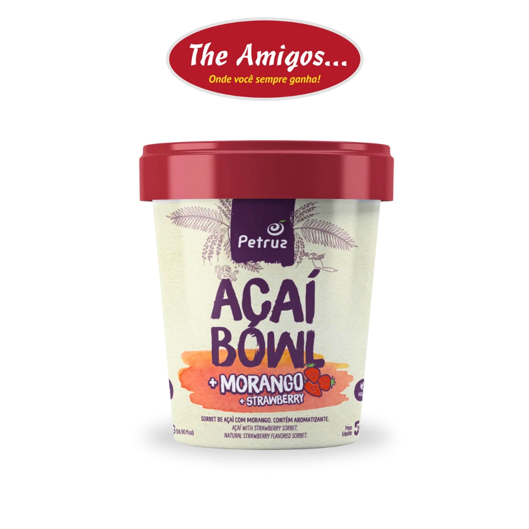 AÇAÍ SORBET COM MORANGO 500G