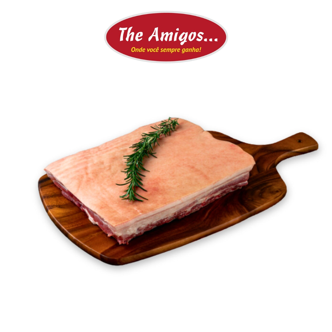 BARRIGA DE PORCO INTEIRA COM PELE (4 KG)