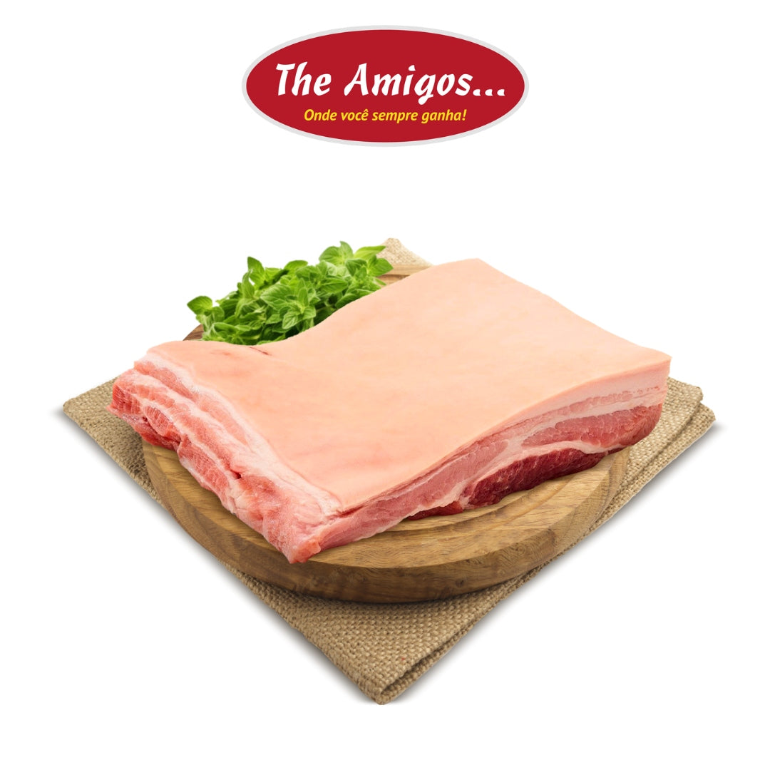 BARRIGA DE PORCO INTEIRA COM PELE (5 KG)