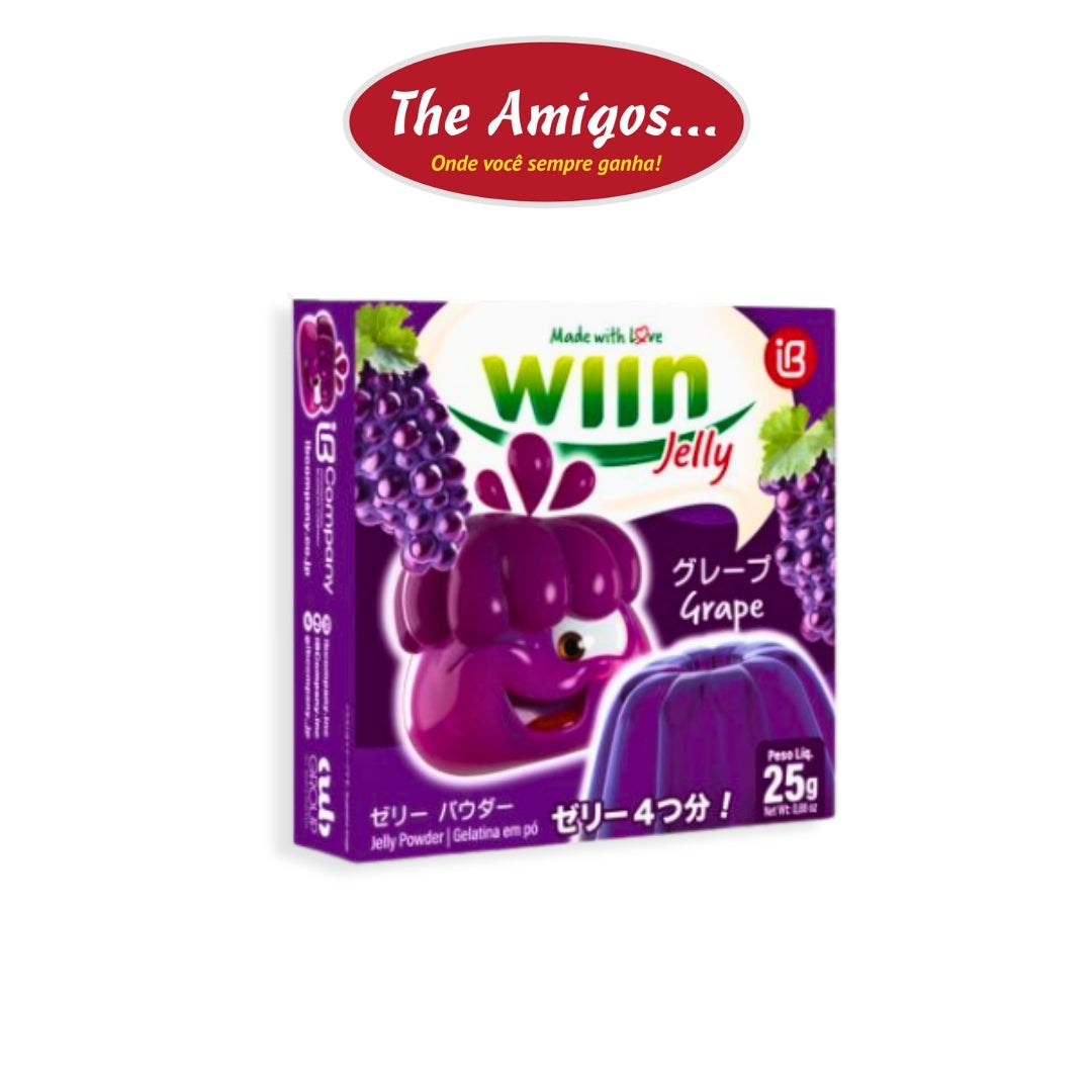 WIIN GELATINA SABOR UVA 25G