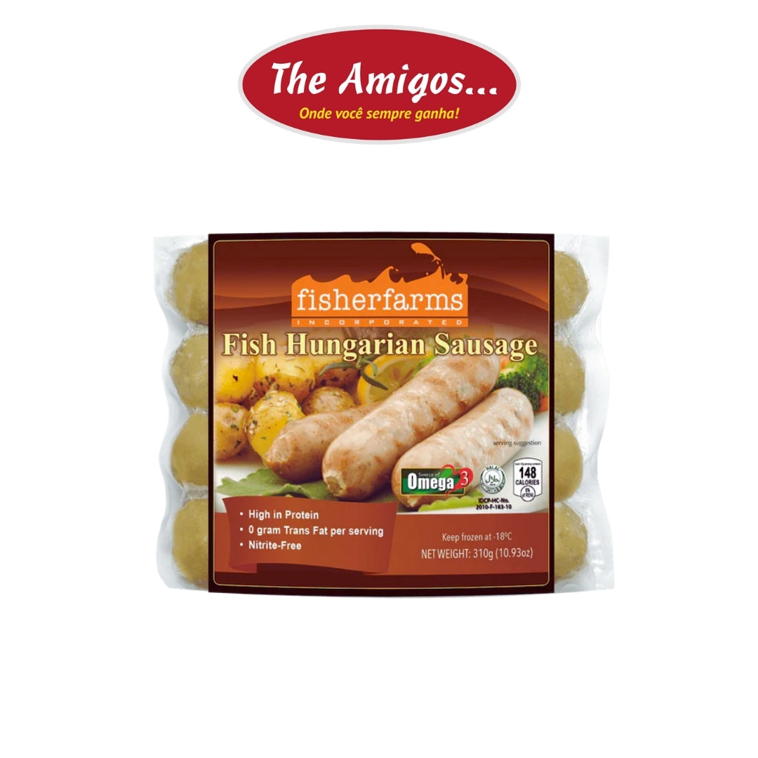 SALSICHA HÚNGARA DE PEIXE FISHERFARMS 310G