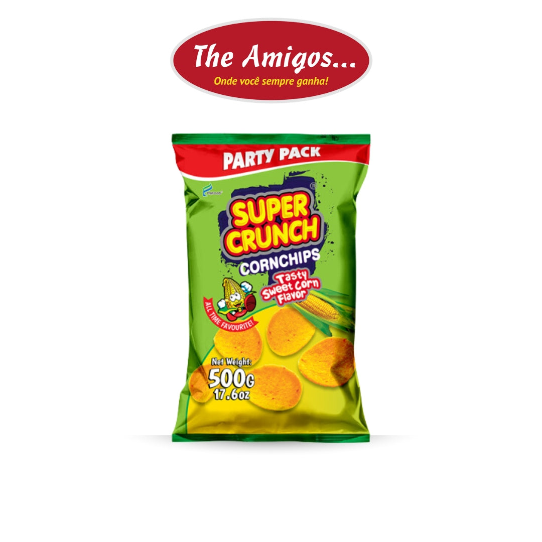 Super Crunch Corn Chips Sabor Milho Doce 500g