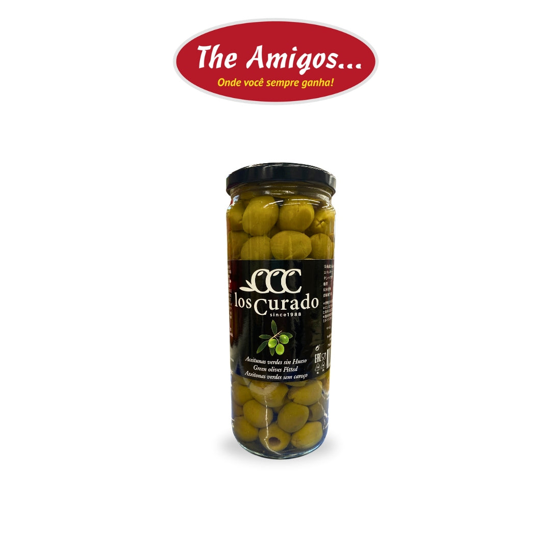 Pitted Green Olives 450g