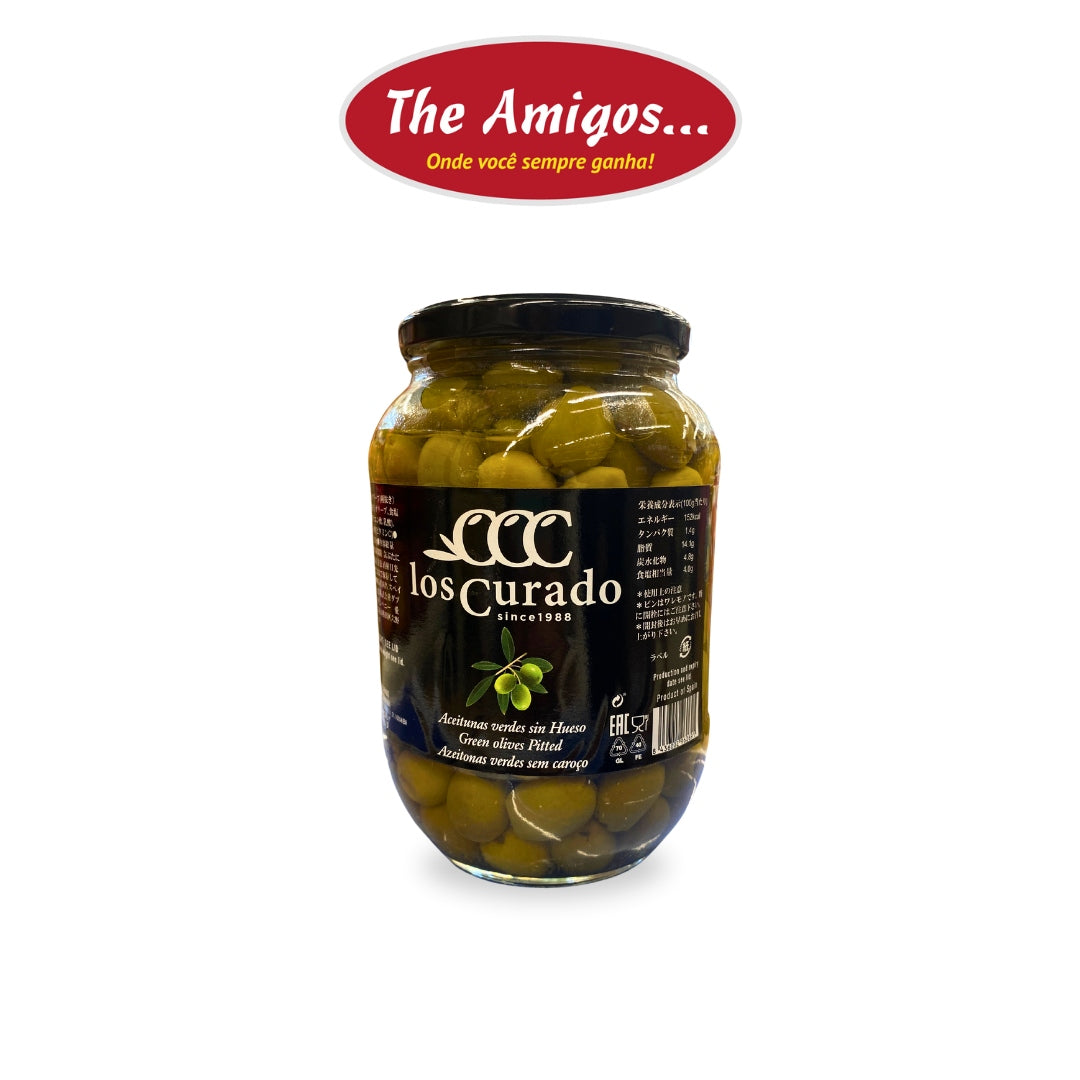 Pitted Green Olives 980g