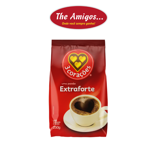 CAFÉ 3 CORAÇÕES EXTRA FORTE 250G